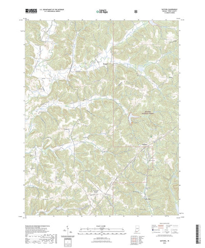 United States Geological Survey Gatchel, IN (2022, 24000-Scale) digital map