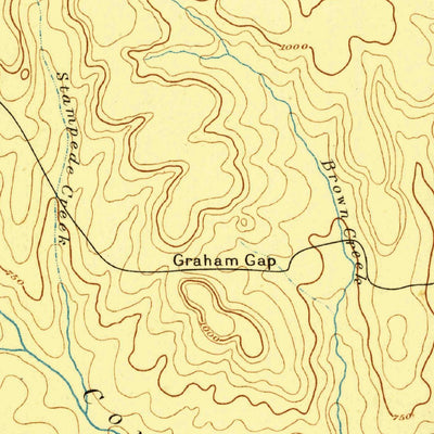 United States Geological Survey Gatesville, TX (1894, 125000-Scale) digital map