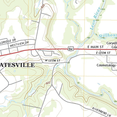 United States Geological Survey Gatesville West, TX (2022, 24000-Scale) digital map