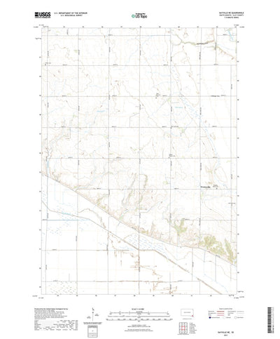 United States Geological Survey Gayville NE, SD (2021, 24000-Scale) digital map