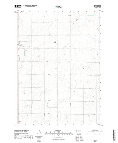 United States Geological Survey Gaza, IA (2022, 24000-Scale) digital map