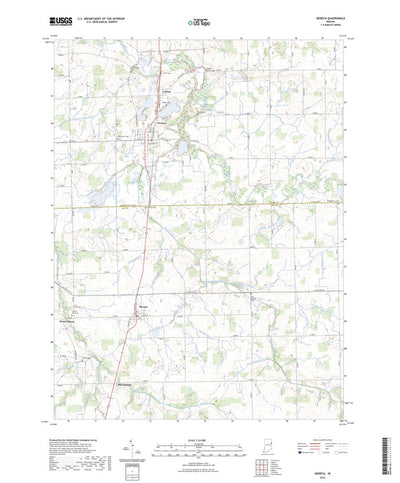 United States Geological Survey Geneva, IN (2022, 24000-Scale) digital map