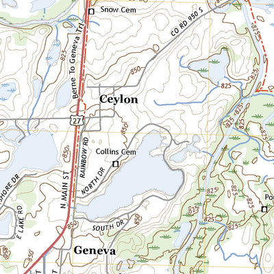 United States Geological Survey Geneva, IN (2022, 24000-Scale) digital map