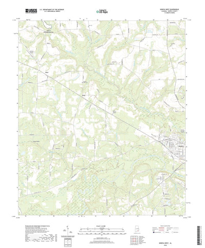 United States Geological Survey Geneva West, AL (2020, 24000-Scale) digital map