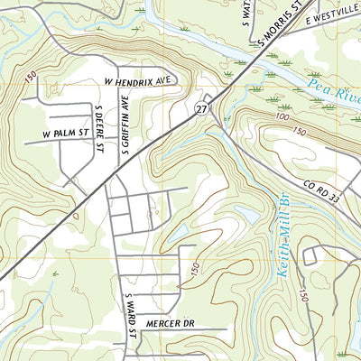 United States Geological Survey Geneva West, AL (2020, 24000-Scale) digital map