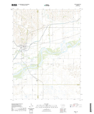 United States Geological Survey Genoa, NE (2021, 24000-Scale) digital map