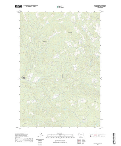 United States Geological Survey Georges Peak, WA (2020, 24000-Scale) digital map