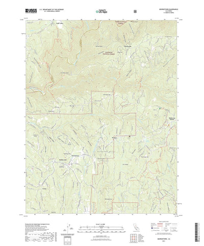 United States Geological Survey Georgetown, CA (2021, 24000-Scale) digital map