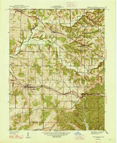 United States Geological Survey Georgetown, IN (1947, 24000-Scale) digital map