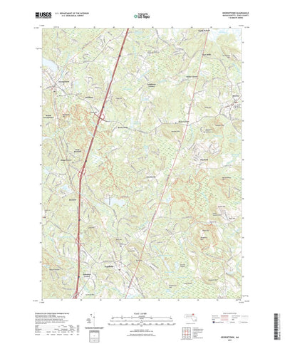 United States Geological Survey Georgetown, MA (2021, 24000-Scale) digital map