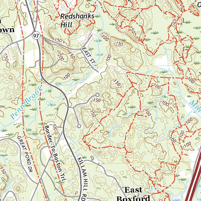United States Geological Survey Georgetown, MA (2021, 24000-Scale) digital map