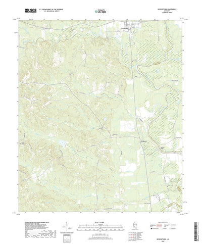 United States Geological Survey Georgetown, MS (2020, 24000-Scale) digital map
