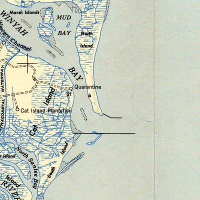 United States Geological Survey Georgetown, SC-NC (1949, 250000-Scale) digital map