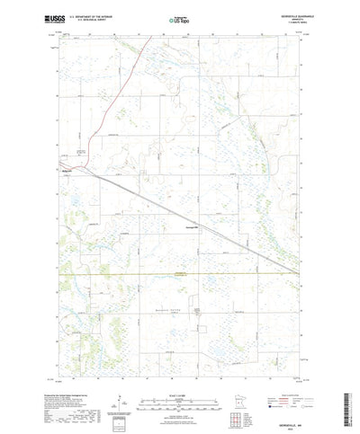 United States Geological Survey Georgeville, MN (2022, 24000-Scale) digital map