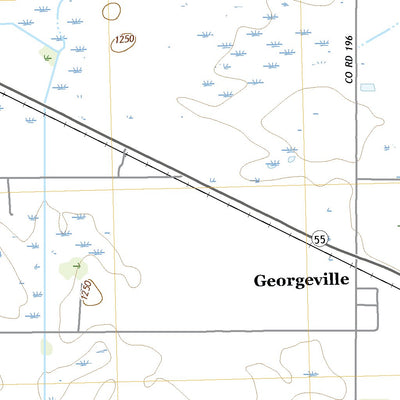 United States Geological Survey Georgeville, MN (2022, 24000-Scale) digital map
