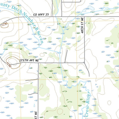 United States Geological Survey Georgeville, MN (2022, 24000-Scale) digital map
