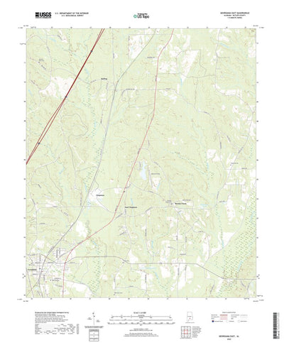 United States Geological Survey Georgiana East, AL (2020, 24000-Scale) digital map