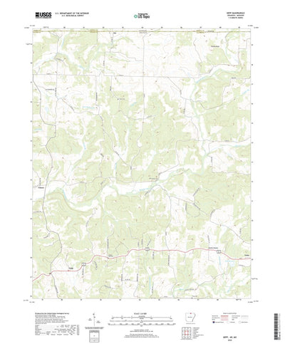 United States Geological Survey Gepp, AR (2020, 24000-Scale) digital map