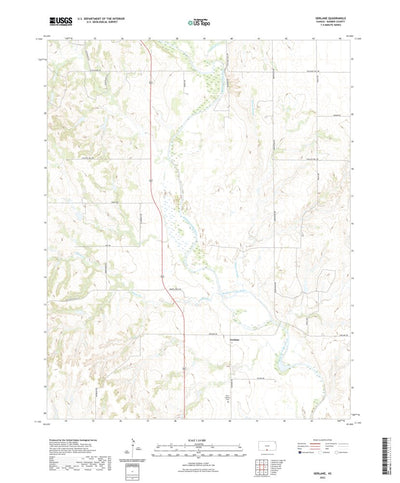United States Geological Survey Gerlane, KS (2022, 24000-Scale) digital map