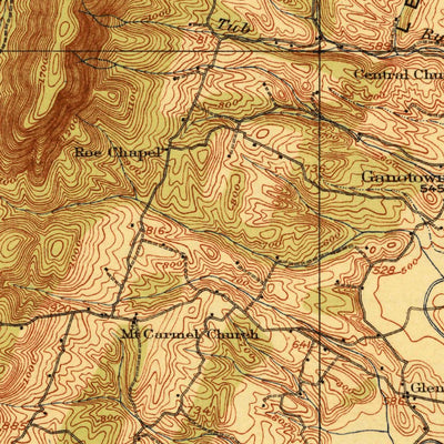 United States Geological Survey Gerrards Town, WV-VA (1916, 62500-Scale) digital map