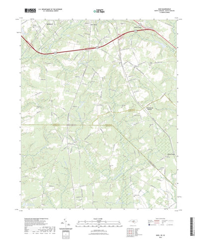 United States Geological Survey Ghio, NC (2022, 24000-Scale) digital map