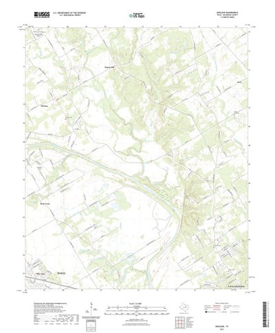 United States Geological Survey Gholson, TX (2022, 24000-Scale) digital map