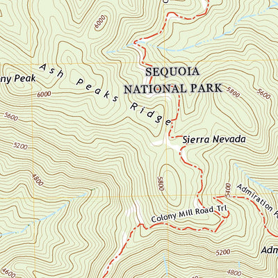 United States Geological Survey Giant Forest, CA (2021, 24000-Scale) digital map