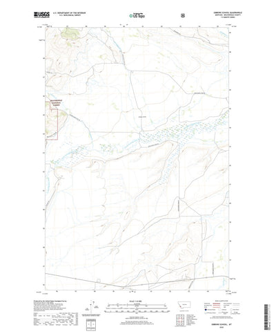 United States Geological Survey Gibbons School, MT (2020, 24000-Scale) digital map