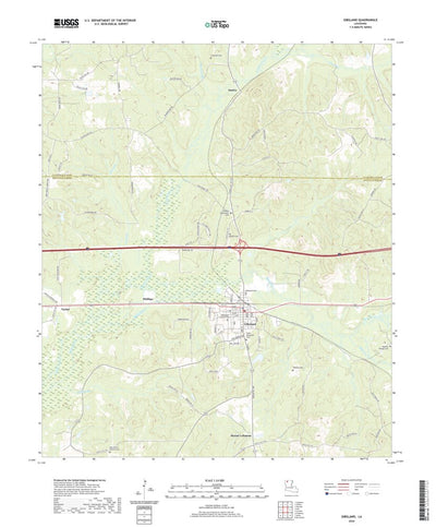 United States Geological Survey Gibsland, LA (2020, 24000-Scale) digital map