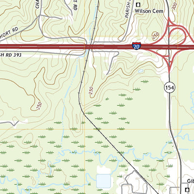 United States Geological Survey Gibsland, LA (2020, 24000-Scale) digital map