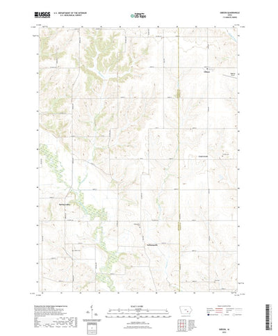 United States Geological Survey Gibson, IA (2022, 24000-Scale) digital map
