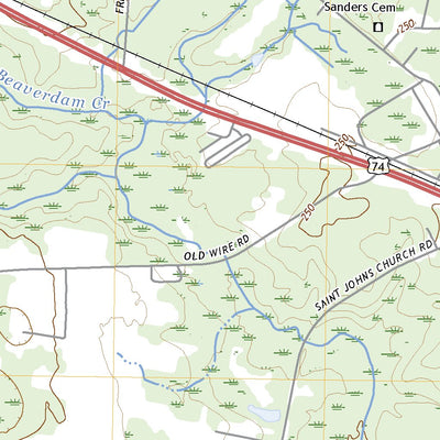 United States Geological Survey Gibson, NC (2022, 24000-Scale) digital map