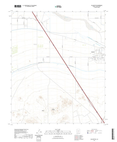 United States Geological Survey Gila Butte SE, AZ (2021, 24000-Scale) digital map