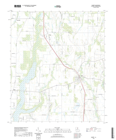 United States Geological Survey Gilbert, LA (2020, 24000-Scale) digital map