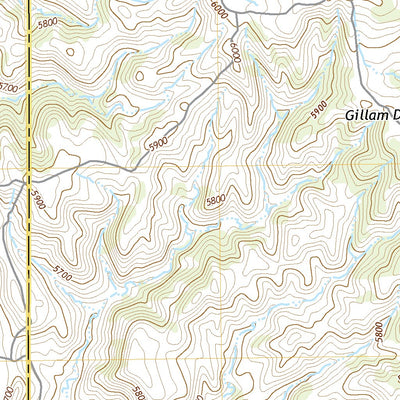 United States Geological Survey Gillam Draw East, WY (2021, 24000-Scale) digital map
