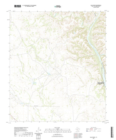 United States Geological Survey Gillis Ranch, TX (2022, 24000-Scale) digital map