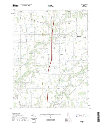 United States Geological Survey Gilman, IN (2022, 24000-Scale) digital map