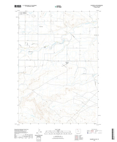 United States Geological Survey Gilmore Hill NW, WY (2021, 24000-Scale) digital map