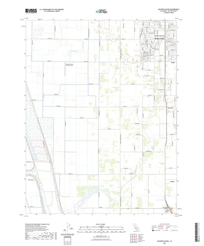 United States Geological Survey Gilsizer Slough, CA (2022, 24000-Scale) digital map
