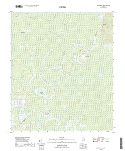 United States Geological Survey Ginhouse Island, AL (2020, 24000-Scale) digital map