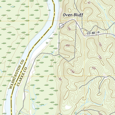 United States Geological Survey Ginhouse Island, AL (2020, 24000-Scale) digital map