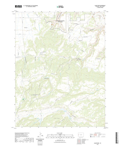 United States Geological Survey Glade Park, CO (2022, 24000-Scale) digital map