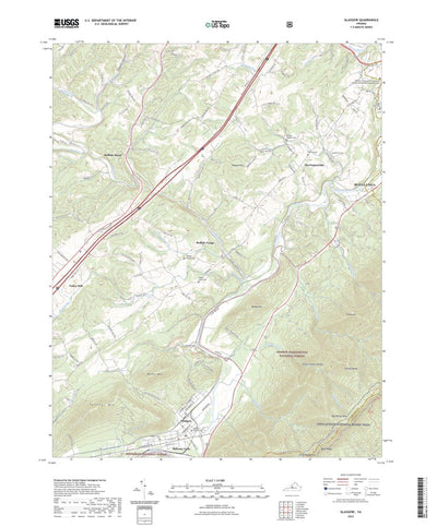 United States Geological Survey Glasgow, VA (2022, 24000-Scale) digital map
