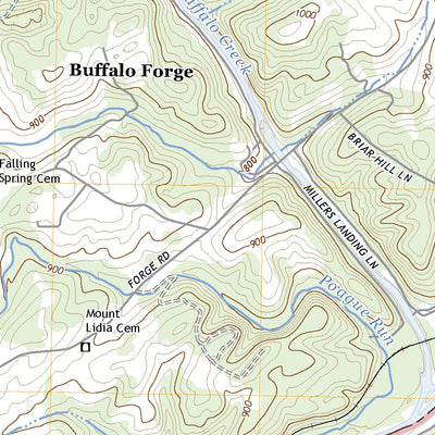 United States Geological Survey Glasgow, VA (2022, 24000-Scale) digital map
