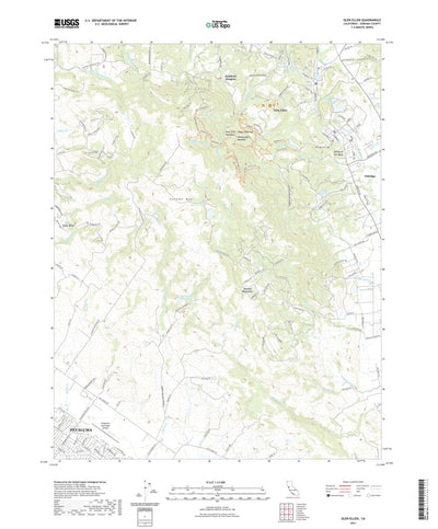 United States Geological Survey Glen Ellen, CA (2021, 24000-Scale) digital map
