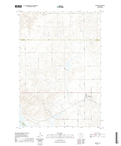 United States Geological Survey Glenham, SD (2021, 24000-Scale) digital map