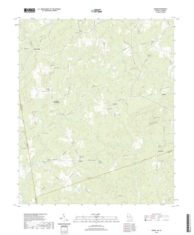 United States Geological Survey Glenn, GA (2020, 24000-Scale) digital map