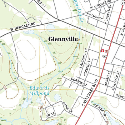 United States Geological Survey Glennville, GA (2020, 24000-Scale) digital map