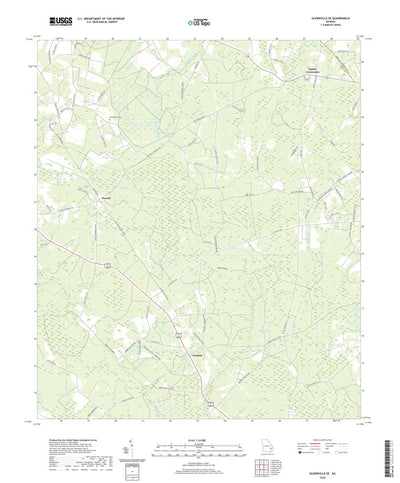 United States Geological Survey Glennville SE, GA (2020, 24000-Scale) digital map