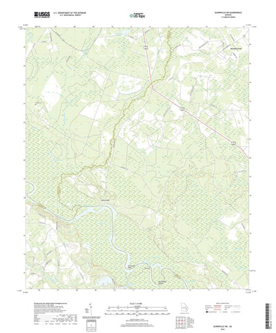 United States Geological Survey Glennville SW, GA (2020, 24000-Scale) digital map